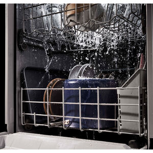 Whirlpool 24 in. Front Control Dishwasher with 57 dBa Sound Level & Pocket - Stainless Steel, Stainless Steel, hires