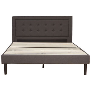 Nectar Mornington Queen Headboard & Frame - Gray, , hires