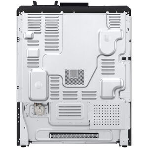 LG InstaView 30 in. 6.9 cu. ft. Smart Air Fry True European Convection Double Oven Slide-In Gas Range with 5 Sealed Burners & Griddle - PrintProof Black Stainless Steel, PrintProof Black Stainless Steel, hires