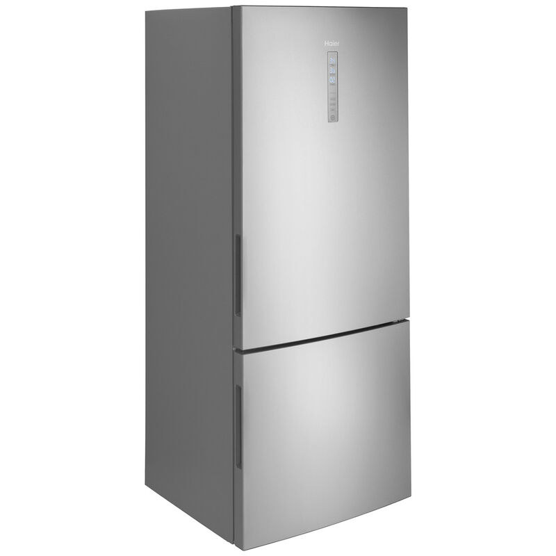 Haier 28 in. 15.0 cu. ft. Counter Depth Bottom Freezer Refrigerator - Stainless Steel, , hires