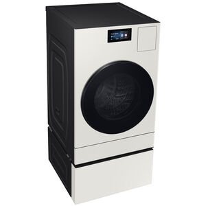 Samsung Bespoke AI Laundry Combo Pedestal with Storage Drawer - Ivory, Ivory, hires
