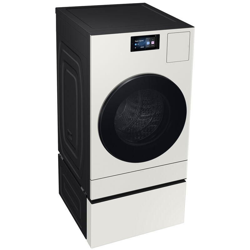 Samsung Bespoke AI Laundry Combo Pedestal with Storage Drawer - Ivory, Ivory, hires