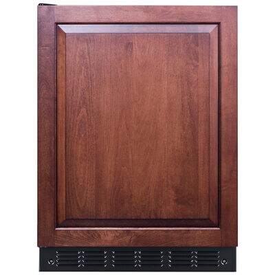 Summit 24 in. 5.8 cu. ft. Undercounter Refrigerator - Custom Panel Ready | FF6BK2SSIFAL