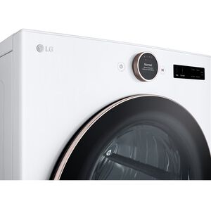 LG 27 in. 7.4 cu. ft. Smart Stackable Gas Dryer with AI Sensor Dry, TurboSteam, Sanitize & Steam Cycle - White, White, hires