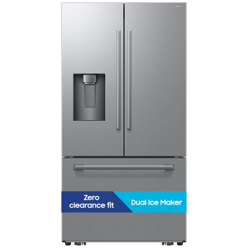 Samsung Bespoke 36 in. 24.0 cu. ft. Smart Counter Depth French Door Refrigerator with Ice & Water Dispenser - Fingerprint Resistant Stainless Steel, , hires