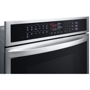 LG 30 in. 9.4 cu. ft. Smart Front Control SteamElectric Double Wall Oven with True European Convection - PrintProof Stainless Steel, , hires