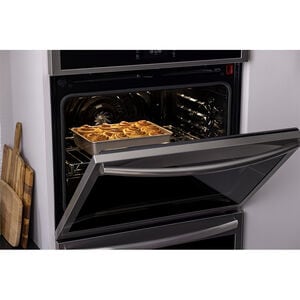 Frigidaire Gallery 27 in. 7.6 cu. ft. Top Control SteamElectric Double Wall Oven with True European Convection - Stainless Steel, Stainless Steel, hires