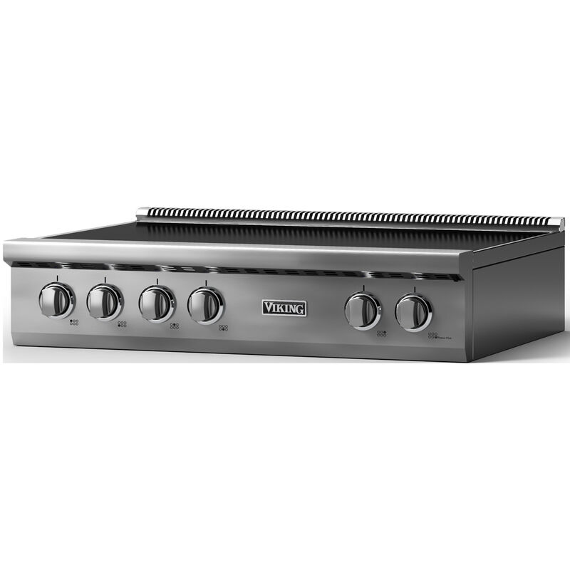 Viking 5 Series 36 in. 6-Burner Induction Rangetop with Simmer Burner & Power Burner - Stainless Steel, , hires