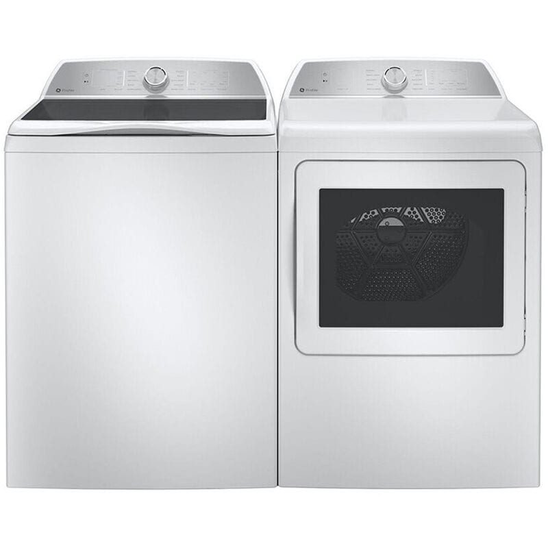 GE Profile 27 in. 7.4 cu. ft. Smart Electric Dryer with Aluminized Alloy Drum, Sanitize Cycle & Sensor Dry - White, White, hires