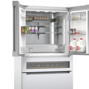 Bosch 800 Series 36 in. 20.5 cu. ft. Smart Counter Depth 4-Door French Door Refrigerator with Internal Water Dispenser - Stainless Steel, , hires