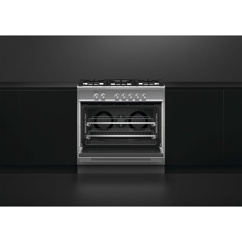 Fisher & Paykel Series 7 36 in. 4.9 cu. ft. Standard Convection Gas Range with 5 Sealed Burners - Stainless Steel, , hires