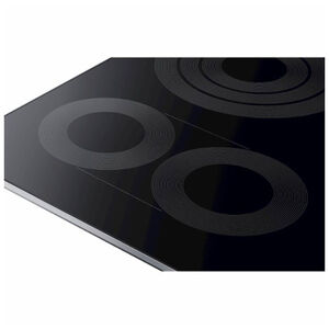 Samsung 36 in. 5-Burner Smart Electric Cooktop with Bluetooth, Simmer Burner & Power Burner - Stainless Steel, Stainless Steel, hires