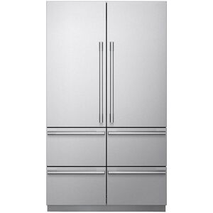 SKS 48 in. 26.0 cu. ft. Built-In Smart Counter Depth 6-Door French Door Refrigerator with Internal Water Dispenser - Stainless Steel, , hires