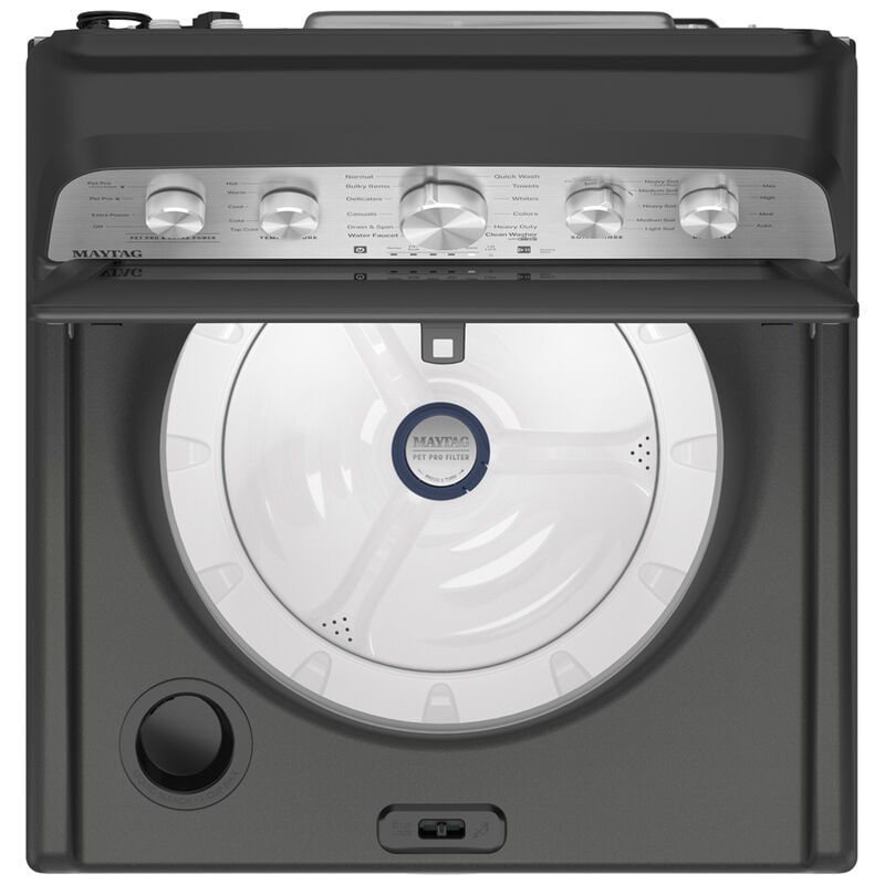 Maytag Pet Pro 27 in. 4.8 cu. ft. Top Load Washer - Volcano Black, Volcano Black, hires