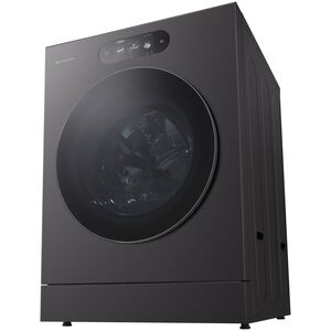 LG 29 in. 5.8 cu. ft. Smart Stackable Front Load Washer with Built-In Intelligence, TurboWash 360, EZ Dispense, Sanitize & Steam Cycle - Brushed Black Steel, , hires