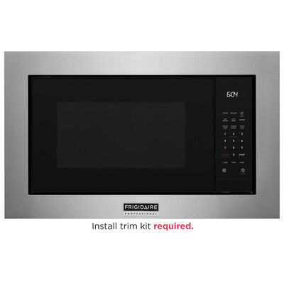 Frigidaire Professional 24 in. 2.2 cu. ft. 1100W Built-In Microwave with Sensor Cooking - Stainless Steel | PMBS3080BF