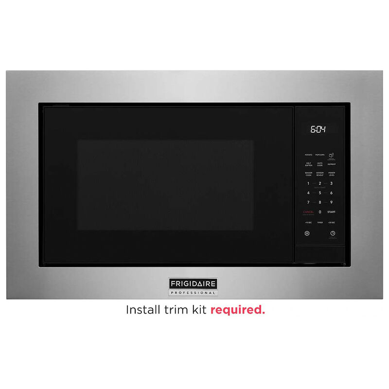 Frigidaire Professional 24 in. 2.2 cu. ft. 1100W Built-In Microwave with Sensor Cooking - Stainless Steel, , hires