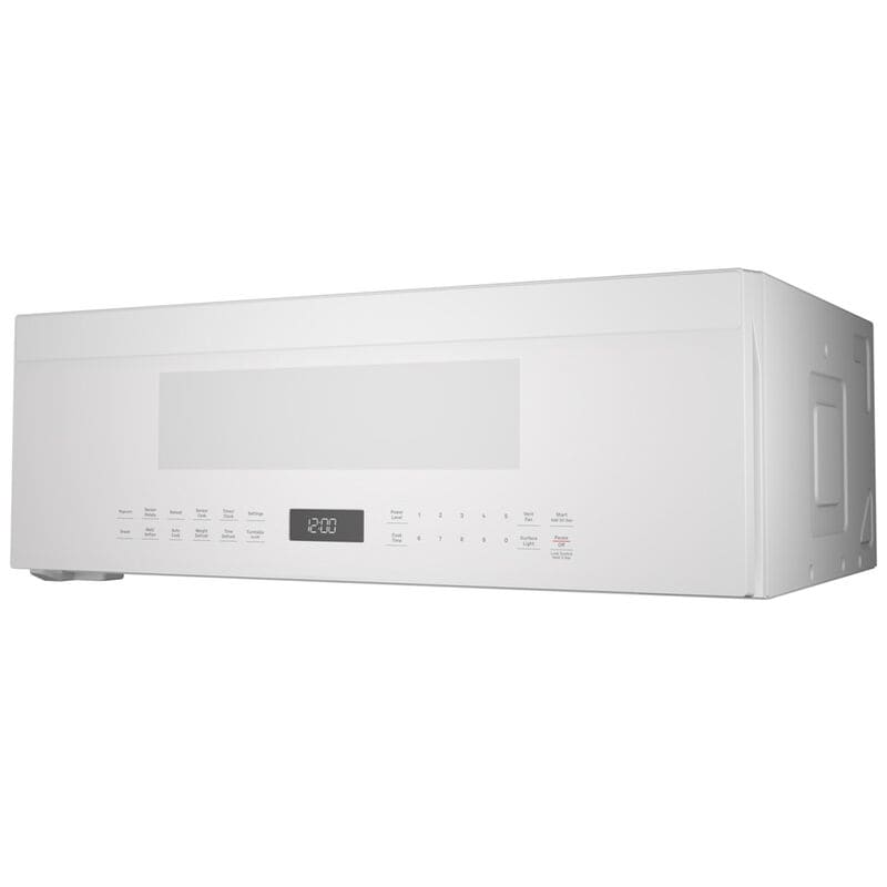 GE 30 in. 1.2 cu. ft. 1000W Low Profile Over-the-Range Microwave with 400 CFM & Sensor Cooking - White, , hires