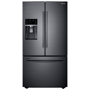 Samsung 36" 23.0 Cu. Ft. French Door Refrigerator with Ice & Water Dispenser - Black Stainless, , hires