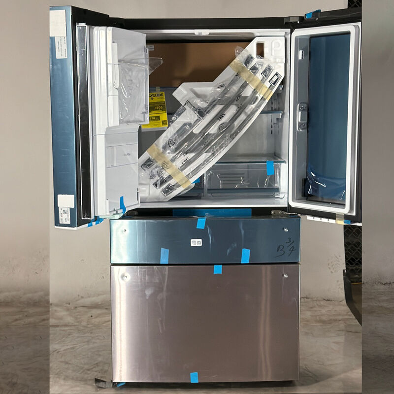 GE Profile 36 in. 27.9 cu. ft. Smart 4-Door French Door Refrigerator with Ice & Water Dispenser - Fingerprint Resistant Stainless (Open Box Excellent Condition), , hires