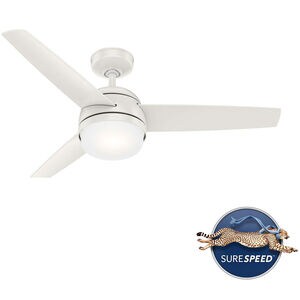 Hunter Midtown 48 in. Ceiling Fan with LED Light Kit and Handheld Remote - Fresh White, Fresh White, hires