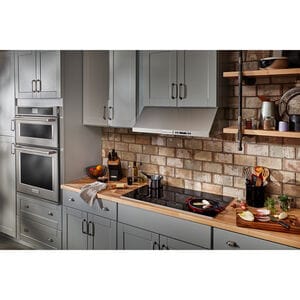 KitchenAid 36 in. 5-Burner Electric Cooktop with Simmer Burner & Power Burner - Stainless Steel, , hires