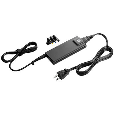 HP 90 Watt Thin and Light USB AC Adapter with 3 Interchangeable Tips | G6H45AA