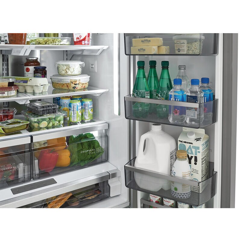 Frigidaire Professional 36 in. 22.6 cu. ft. Counter Depth French Door Refrigerator with Ice & Water Dispenser - Stainless Steel, , hires