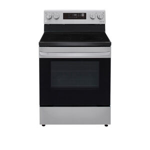 LG 30" Freestanding Electric Range with 5 Smoothtop Burners, 6.3 Cu. Ft. Single Oven & Storage Drawer - Stainless Steel, , hires