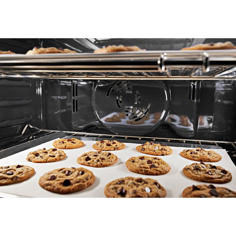 KitchenAid 30 in. 5 cu. ft. Smart Electric Single Wall Oven with True European Convection - Black Stainless Steel with PrintShield Finish, Black Stainless Steel with PrintShield Finish, hires