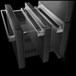 JennAir Noir 24 in. 4.7 cu. ft. Double Refrigerator & Freezer Drawer - Stainless Steel, , hires