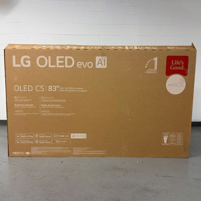 LG - 83" Class C5 Series OLED evo 4K UHD Smart webOS TV (Open Box Excellent Condition), , hires