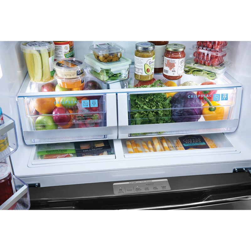 Frigidaire Gallery 36 in. 26.3 cu. ft. 4-Door French Door Refrigerator with Ice & Water Dispenser - Stainless Steel, , hires