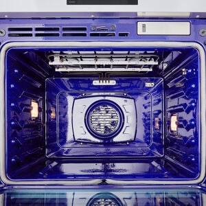 Signature Kitchen Suite Transitional 30 in. 9.4 cu. ft. Smart Top Control SteamElectric Double Wall Oven with True European Convection - Stainless Steel, , hires