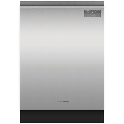 Fisher & Paykel Series 7 24 in. Smart Built-In Dishwasher with Front Control, 46 dBA Sound Level, 15 Place Settings, 7 Wash Cycles & Sanitize Cycle - Stainless Steel | DW24UNT2X2