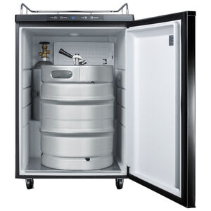 Summit 24 in. 5.6 cu. ft. Beer Dispenser with Digital Controls & Digital Thermostat - Black, , hires