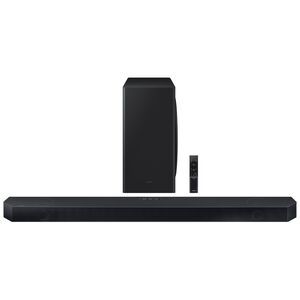 Samsung 3.1.2 Channels Dolby Atmos Smart Sound Bar with Bluetooth & Wireless Subwoofer - Titan Black, , hires