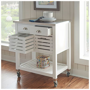 Taylor Kitchen Cart-White, , hires