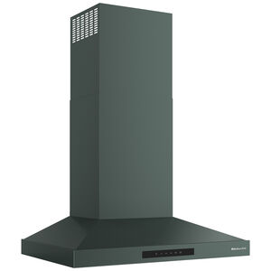 KitchenAid 30 in. Convertible Chimney Style Range Hood with 400 CFM, 4 Fan Speeds & 2 LED Lights - Juniper, , hires
