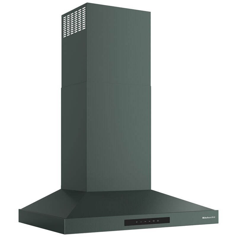 KitchenAid 30 in. Convertible Chimney Style Range Hood with 400 CFM, 4 Fan Speeds & 2 LED Lights - Juniper, , hires