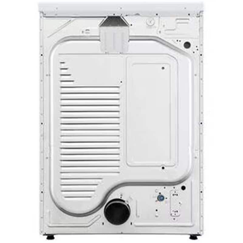 LG 27 in. 7.4 cu. ft. Smart Stackable Round-Door Electric Dryer with Built-In Intelligence, Sensor Dry, Turbo Steam, Sanitize & Steam Cycle - White, White, hires