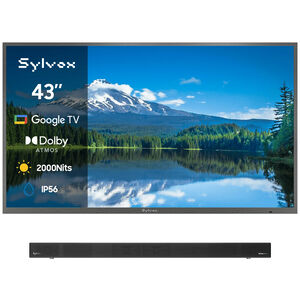 Sylvox - Pool Pro 3.0 43" Class Full Sun 4K UHD LED Smart Google Outdoor TV, , hires