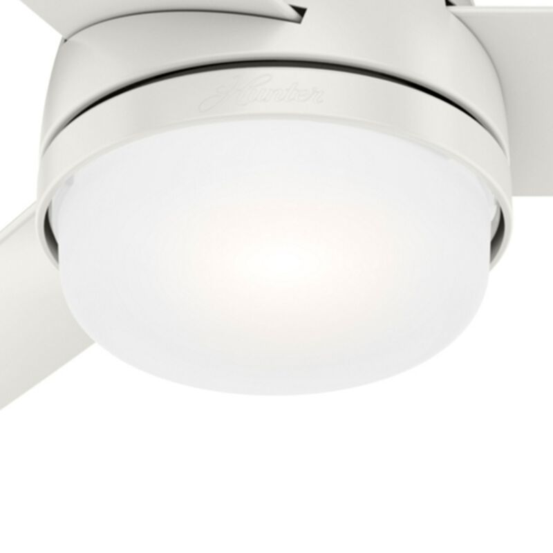 Hunter Midtown 48 in. Ceiling Fan with LED Light Kit and Handheld Remote - Fresh White, Fresh White, hires