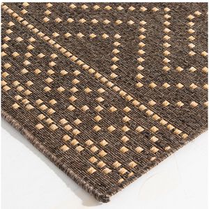 Natco Santorini Collection Outdoor Area Rug Sidra 7'10"x9'10" - Pebble/Natural, , hires