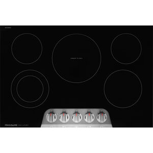 Frigidaire Gallery 30 in. 5-Burner Electric Cooktop with Simmer Burner & Power Burner - Black Stainless Steel, , hires