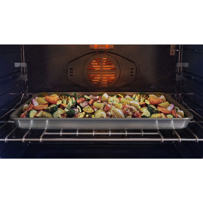 Samsung 30 in. 5.1 cu. ft. Smart Steam Electric Single Wall Oven with Dual Convection - Matte Black, , hires