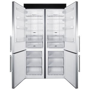 Summit 48 in. 23.4 cu. ft. Counter Depth 4-Door French Door Refrigerator - Stainless Steel, , hires