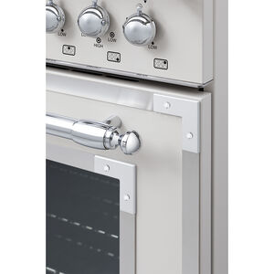 Bertazzoni Heritage Series 36 in. 5.7 cu. ft. Air Fry Dual Convection Dual Fuel Range with 6 Sealed Burners & Griddle - Ivory, , hires