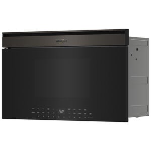 Whirlpool 30 in. 1.1 cu. ft. 1000W Smart Built-In Microwave with Convection & Sensor Cooking - Black Stainless, , hires
