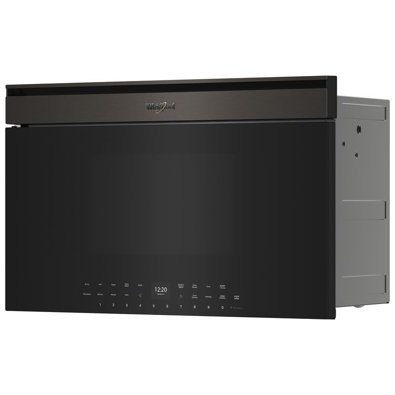 Whirlpool 30 in. 1.1 cu. ft. 1000W Smart Built-In Microwave with Convection & Sensor Cooking - Black Stainless, , hires